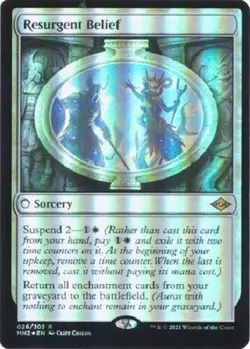 MTG *Resurgent Belief foil X3* (NM) Modern Horizons 2 Magic Free Shipping - Image 1