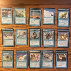 MTG: Vintage Ice Age 55 Blue Lot: magic the Gathering Add Islands And Play - Image 1