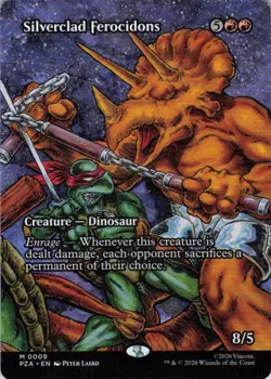 Silverclad Ferocidons Borderless - Teenage Mutant Ninja Turtles - 9 NM - Image 1