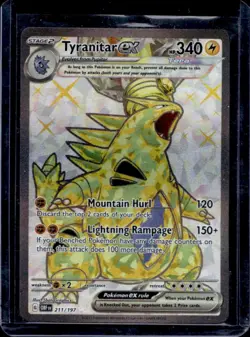 2023 Pokemon SV Obsidian Flames - OBF EN Tyranitar ex #211/197 - Image 1
