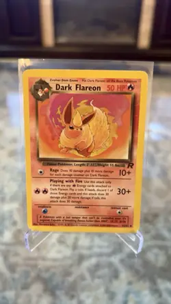 Vintage Pokemon Dark Flareon Team Rocket 35/82 Fire MP Uncommon 1999 WOTC - Image 1
