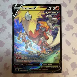 Pokemon Blaziken V TG14/TG30 Silver Tempest Ultra Rare Full Art Holo - Image 1