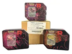 Pokemon Team Rocket Tin 6 Box Case #GII - Image 1
