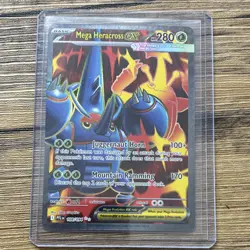 Pokemon Mega Heracross EX Ultra Rare 108/094 Phantasmal Flames Holo 280 HP - Image 1