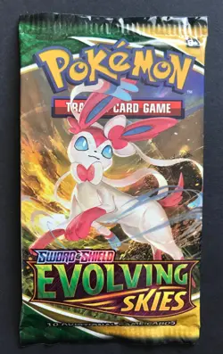 Evolving Skies Pokemon Cards TCG Booster Pack 2021 Sylveon Artwork SEALED NEW - Image 1