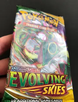 Evolving Skies Pokemon Cards TCG Booster Pack 2021 Rayquaza Artwork SEALED NEW - Image 4