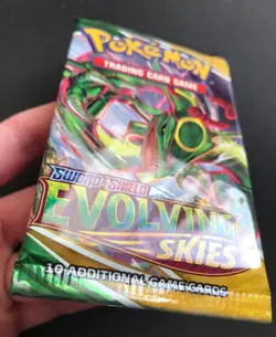 Evolving Skies Pokemon Cards TCG Booster Pack 2021 Rayquaza Artwork SEALED NEW - Image 5