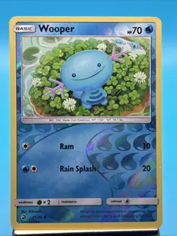 Wooper Reverse Holo - Dragon Majesty Pokemon TCG MP - Image 1