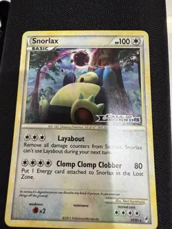 Pokemon TCG Snorlax Call of Legends 33/95 Holo Promo Cosmos Holo Rare Promo - Image 1