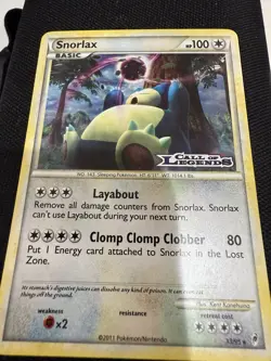 Pokemon TCG Snorlax Call of Legends 33/95 Holo Promo Cosmos Holo Rare Promo - Image 2