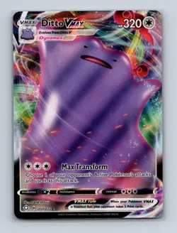 Ditto VMAX 051 Pokemon Shining Fates Ultra Rare Card NM+ - Image 1