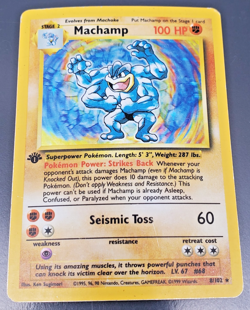 1999 Pokemon WOTC Base Set 1st Edition - 8/102 Machamp - Image 1