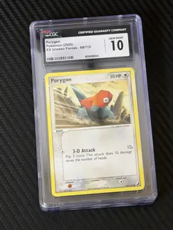 Porygon EX Unseen Forces 69/115 CGC GEM MINT 10 Pokemon TCG 2005 Vintage - Image 1