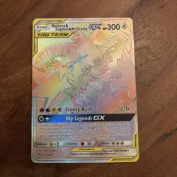 Pokemon Moltres & Zapdos & Articuno GX Secret Rare - Hidden Fates - 69/68 NM - Image 1