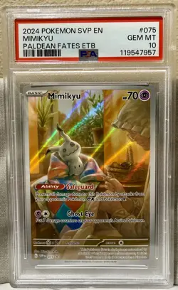 2024 POKEMON SVP EN-SV BLACK STAR PROMO #075 MIMIKYU PSA 10 GEM MINT ENGLISH - Image 1