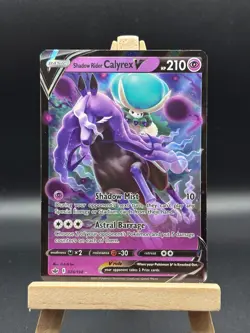 SHADOW RIDER CALYREX V 2021 POKEMON CHILLING REIGN HOLO RARE 074/198 - Image 1