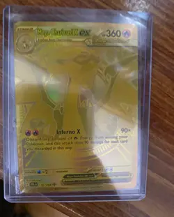 Pokemon Mega Charizard X EX Full Art Holo 130/094 360 HP Phantasmal Flames - Image 2