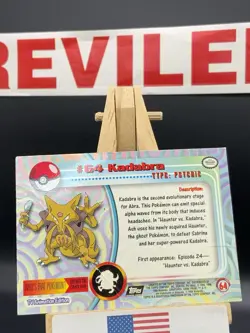 1999 Pokemon Topps #64 Kadabra Holo - Damage HP - Image 5