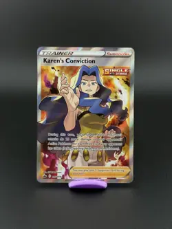Pokemon Karen's Conviction (Full Art) 193/198 Chilling Reign LP - Image 1
