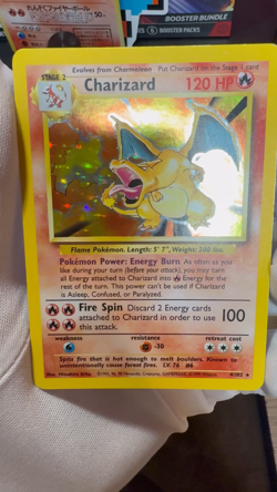 Pokemon TCG - Charizard - 4/102 - Holo Rare - Base Set Unlimited LP/MP(back) - Image 2
