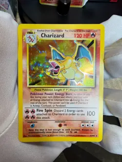 Pokemon TCG - Charizard - 4/102 - Holo Rare - Base Set Unlimited LP/MP(back) - Image 4