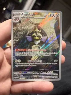 Pokemon TCG Aegislash Paradox Rift 210/182 Holo Illustration Rare NM+ - Image 1
