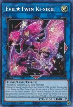 *** EVIL ☆ TWIN KI-SIKIL *** SECRET RARE MINT 1ST EDITION BLCR-EN096 YUGIOH! - Image 1