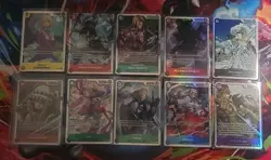 One Piece TcG Card Game 10 Card SR Lot - Image 1