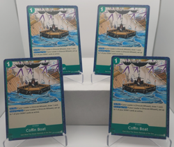 Coffin Boat Playset - OP14-039 x4 - The Azure Sea's Seven - One Piece TCG - Image 1