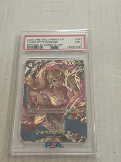 One Piece The Best Volume 2 PRB02 Charlotte Pudding Special Alt Art SP PSA 9 ENG - Image 1