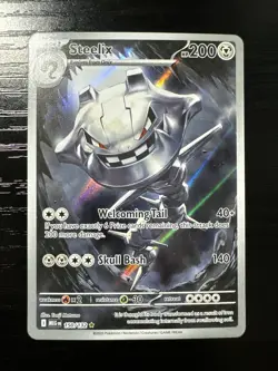 Steelix 150/132 Illustration Rare Me01 Mega Evolution Holo NM Pokemon TCG Card - Image 1