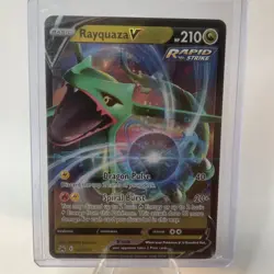 Rayquaza V Crown Zenith Ultra Rare Holo Pokemon TCG Card NM/MINT 100/159 - Image 1
