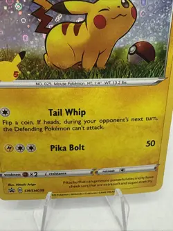 Pokemon Pikachu - (General Mills) SWSH039 Holo 25th Anniversary Promo Card - Image 3