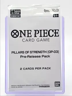 ONE PIECE PILLARS OF STRENGTH 2023 SEALED 2-CARD PRE-RELEASE A Q5600 - Image 1