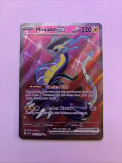 Pokemon TCG Miraidon EX Scarlet & Violet Holo Ultra Rare Card 227/198 Nm - Image 1