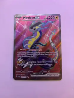 Pokemon TCG Miraidon EX Scarlet & Violet Holo Ultra Rare Card 227/198 Nm - Image 2