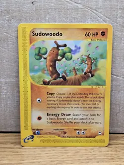 Sudowoodo 36/147 Aquapolis Non-Holo Rare Vintage Pokemon Card TCG - Image 1