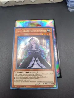 MP22-EN258 Ghost Belle & Haunted Mansion Secret Rare 1st Edition Yugioh Card - Image 2