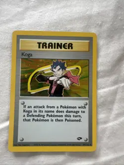 Pokemon TCG Koga Trainer Gym Challenge Holo Card 19/132 Rare - Image 1