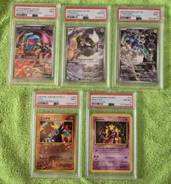 5pc. Graded PSA 8 & 9 Card Lot Pokemon Center, Vintage & Japanese - Image 1