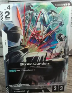 Promo Alt Art Strike Gundam Card Game Starter Deck Event Foil CCG TCG Anime - Image 1