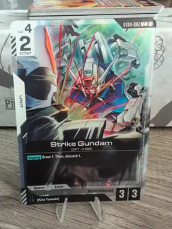 Promo Alt Art Strike Gundam Card Game Starter Deck Event Foil CCG TCG Anime - Image 2