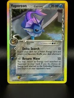 Vaporeon 18/113 Delta Species Holo Ultra Rare Pokemon TCG Card - Image 1