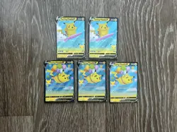 Pokemon Celebrations Surfing Pikachu V Flying Pikachu V 5 Card Lot All NM - Image 1