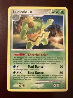 Ludicolo LV.52 34/127 Platinum Regular Rare Pokemon TCG Card Near Mint NM - Image 1