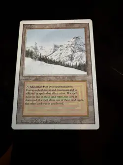 Magic: The Gathering Taiga Land Card Red Green Illustrated by Rob Alexander - Image 1