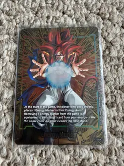 Dragon Ball Super Card Game Gold Energy Marker (E-130) SSJ4 Gogeta - Image 1