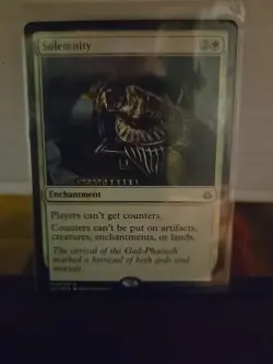 MTG Solemnity Light Play Non Foil Hour of Devastation - Image 1