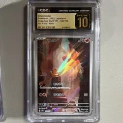 Pokemon Card Charmander 168/165 151 Art Rare Holo CGC Pristine 10 Japanese 2023 - Image 1
