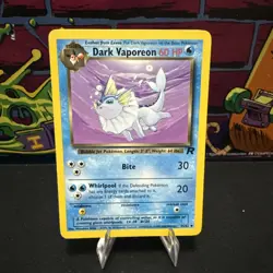 Dark Vaporeon 45/82 Team Rocket Non-Holo 2000 Wizards Pokemon Card Near Mint NM - Image 1